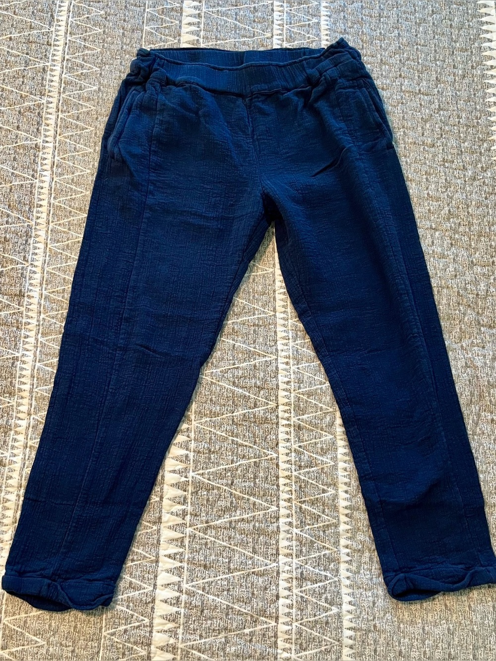 Hatch Collection The Hayden Pant Navy Cotton Gauze Size 1 S